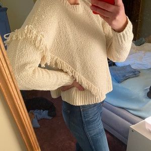 Madewell Fringed Sweater
